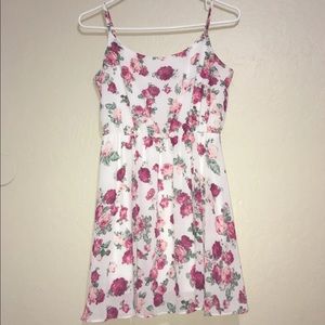 Floral Spaghetti Strap Baby Doll Dress